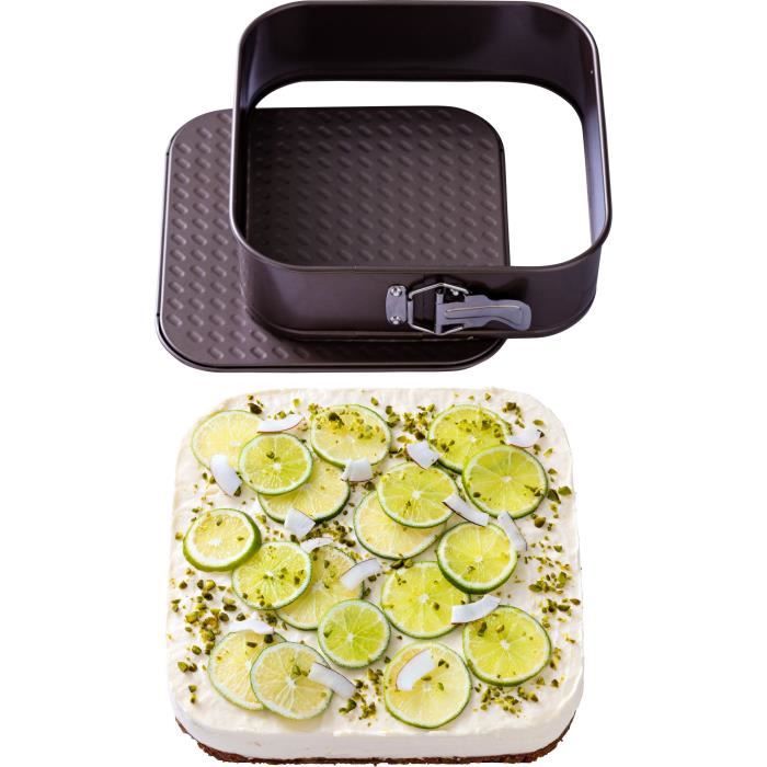 Springform pan - PYREX - 1452080 - Square - Carbon steel - Non-stick - 24 cm