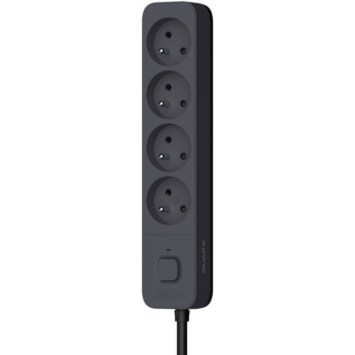 Power strip - QUARX - 4 sockets - With 3 USB ports, 1.5m cable
