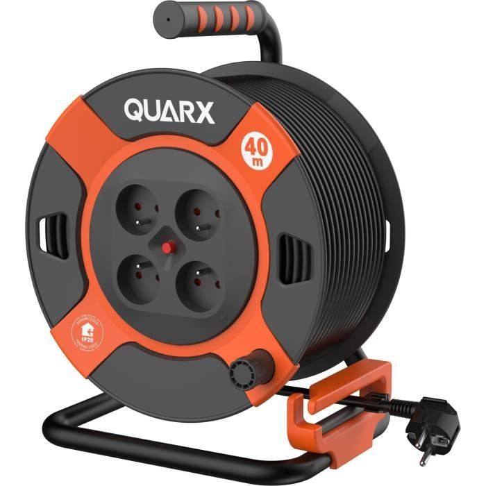 Cable reel - QUARX - DIY - 40m, H07RN-F 3G2.5mm², metal drum