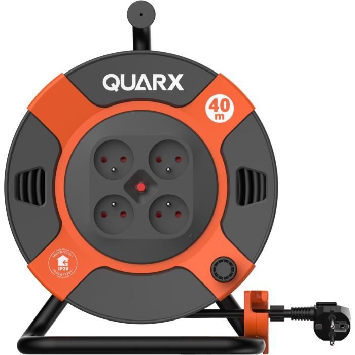 Cable reel - QUARX - DIY - 40m, H07RN-F 3G2.5mm², metal drum