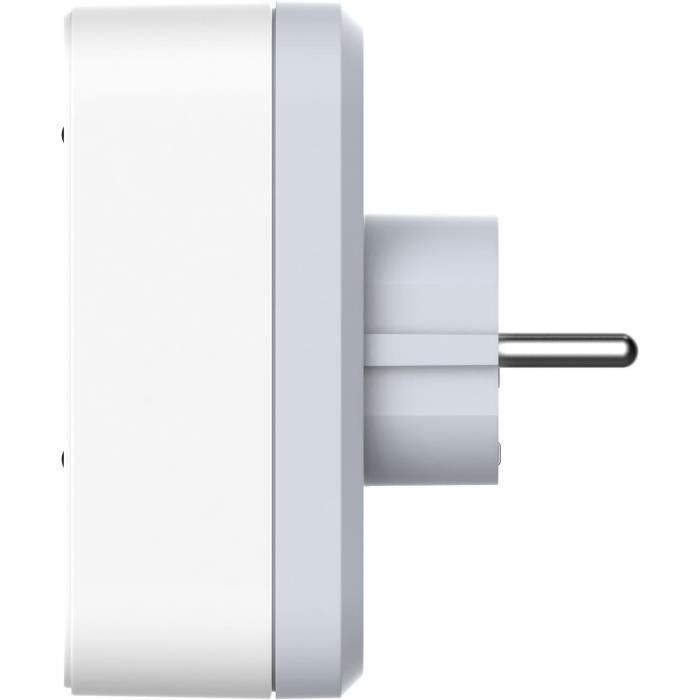 Biplite - QUARX - 2P 16A - White and light gray, NF compliant