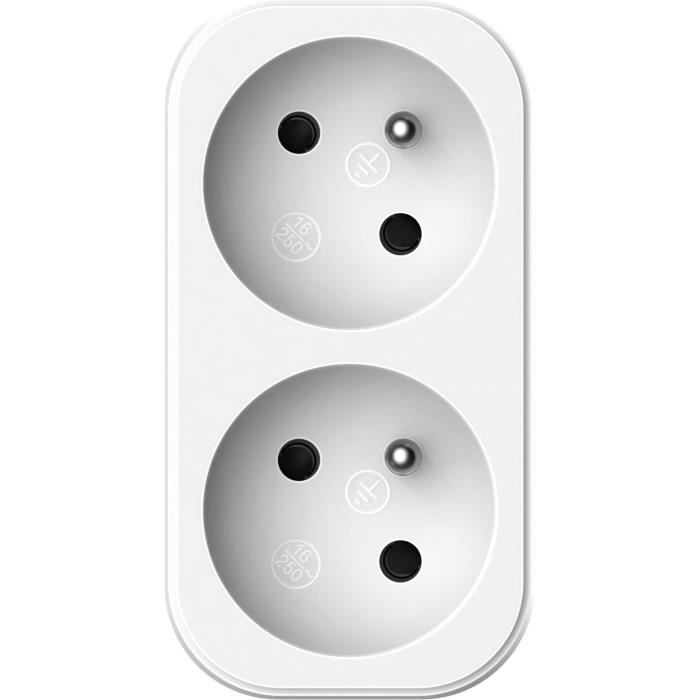 Biplite - QUARX - 2P 16A - White and light gray, NF compliant