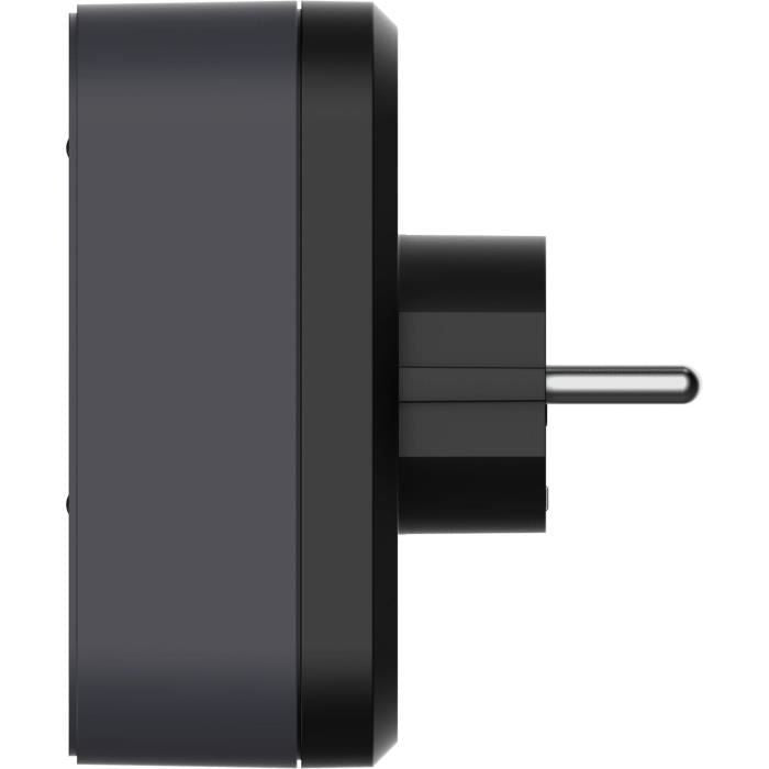 Biplite - QUARX - 2P 16A - Black and anthracite grey, NF compliant