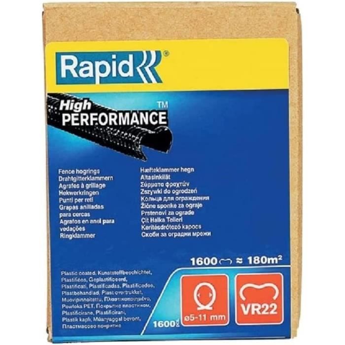 Rapid VR22 Black Laminated Wire Mesh Staples