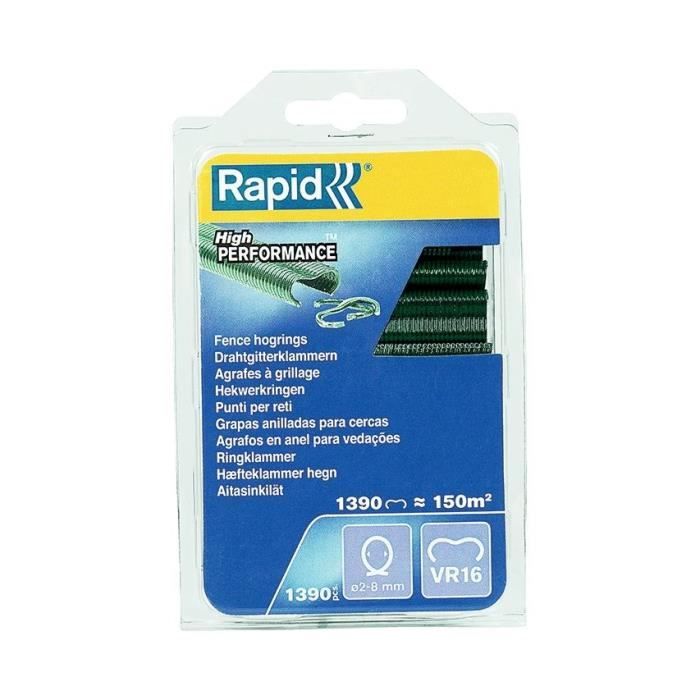 Mesh staples - RAPID - VR16 Green - Blister 1390