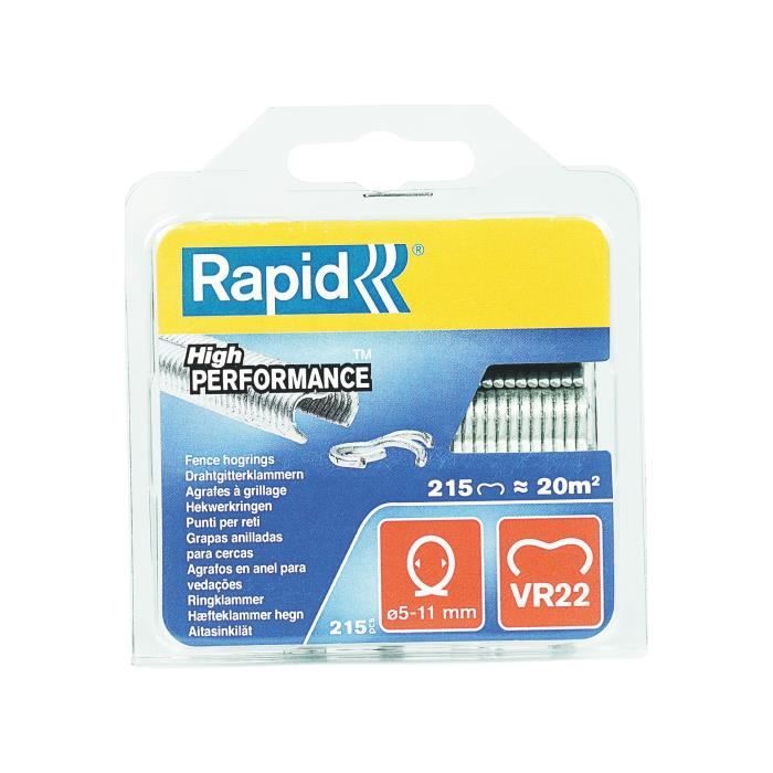 VR22 Rapid Agraf Wire Mesh Clip - Galvanized - 215 staples