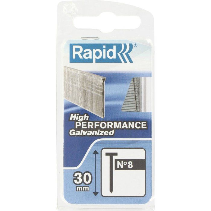 RAPID Galvanized tips - Fine wire - N ° 8/30 mm