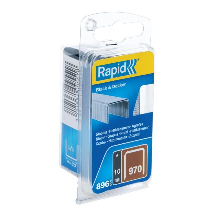RAPID Galvanized staples - Flat wire - N ° 970/10 mm