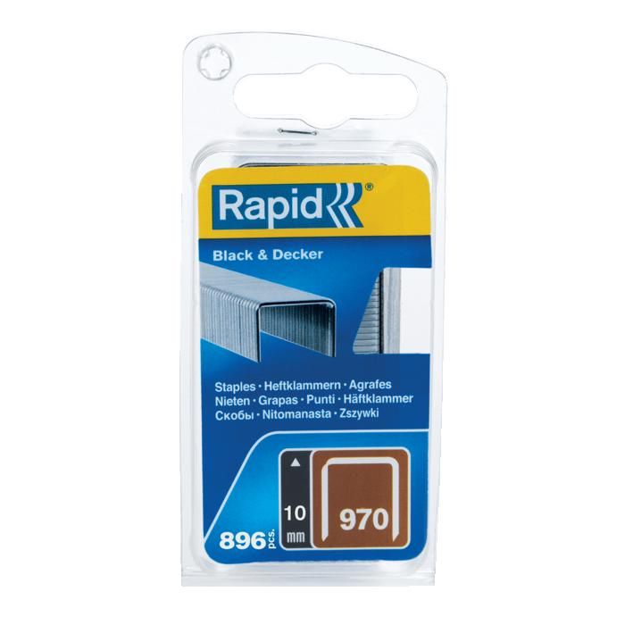 RAPID Galvanized staples - Flat wire - N ° 970/10 mm