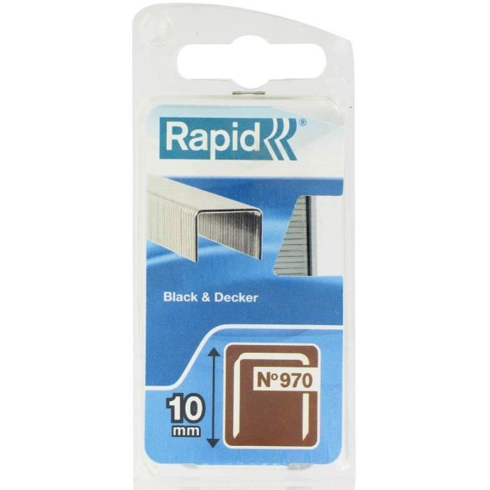RAPID Galvanized staples - Flat wire - N ° 970/10 mm