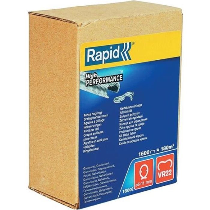 RAPID 1600 galvanized VR22 staples