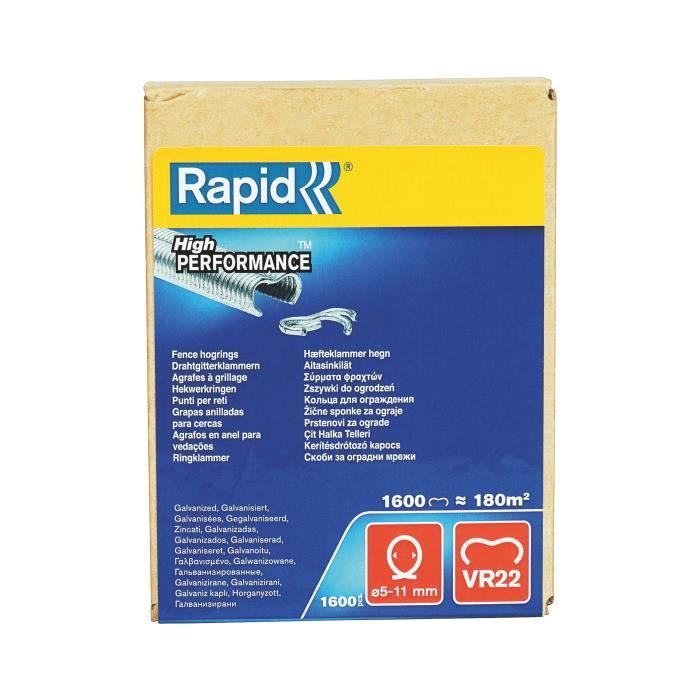 RAPID 1600 galvanized VR22 staples