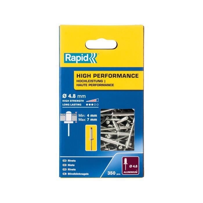 RAPID - Rivets - 4.8 x 10mm Alu ALU - Box of 350