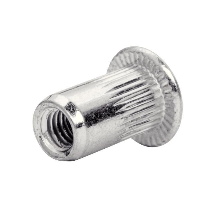 Crimping nuts for Ø8mm screws - RAPID - M8 - Box of 20 + drill bit