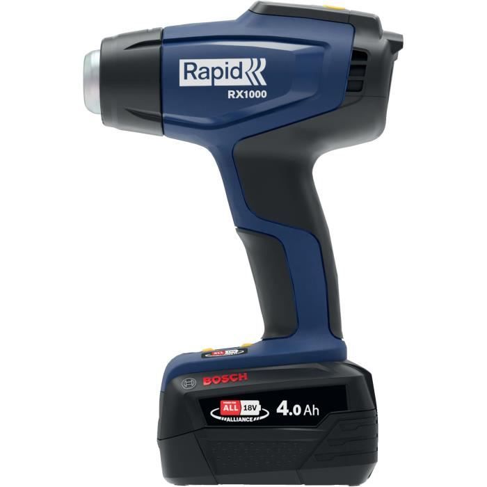 18V battery-powered hot air gun - RAPID - RX1000 - Case + 4.0Ah battery + charger