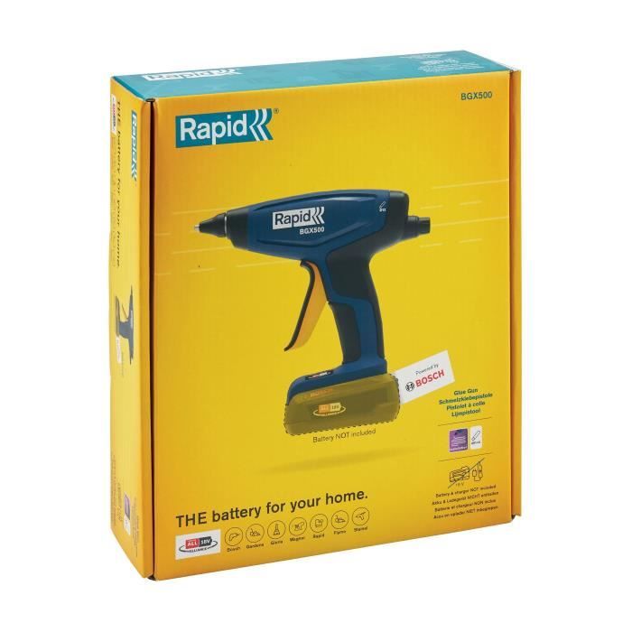 18V 900g/h battery-powered glue gun - RAPID - BGX500 - Box without battery