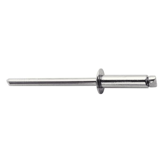 Rapid stainless steel rivets Ø4.8x10mm. Blister of 50 pcs