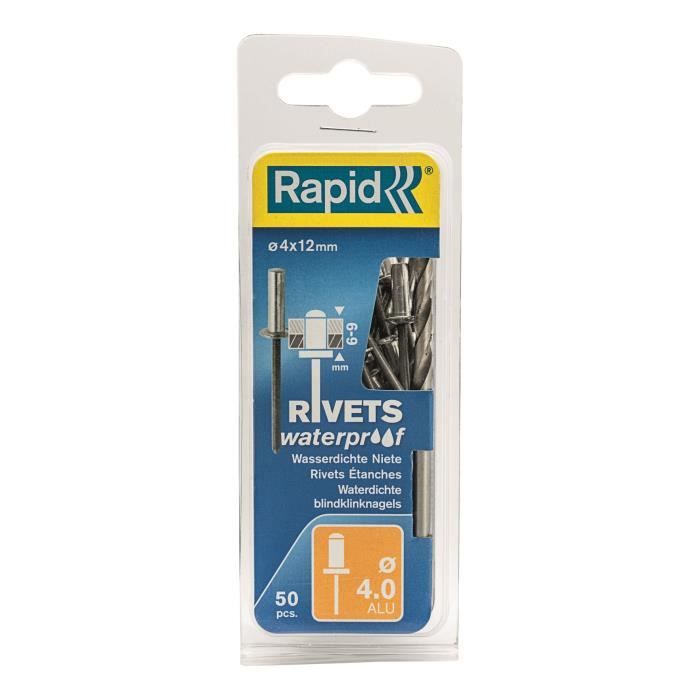 RAPID Watertight rivets 4x12mm in aluminum