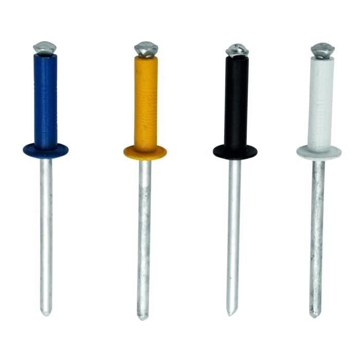 RAPID Automotive rivets 4 colors 4x16mm in aluminum