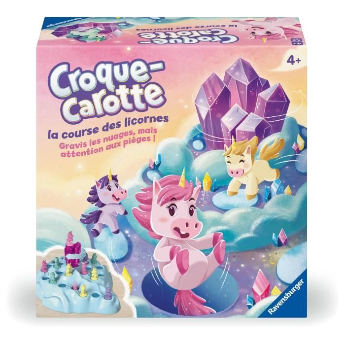 Carrot Crunch Unicorn, Board game based on Carrot Crunch, Fun course game, Ages 4 and up, 22798, Ravensburger