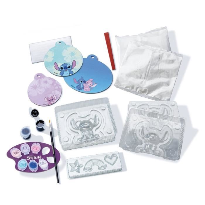 Be Creative Figurines Stitch, 5 objects to make in plaster, Relaxing and creative activity, From 7 years old, 23877, Ravensburger