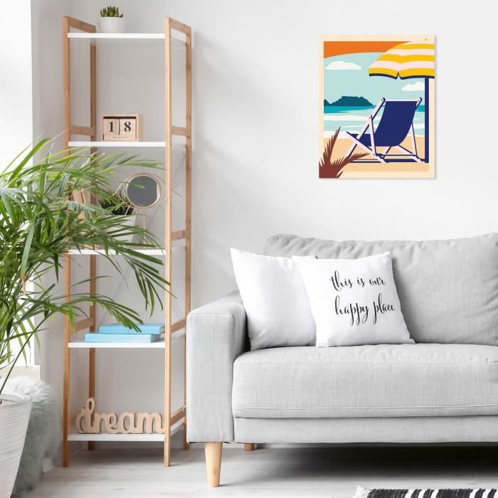 CreArt 24x30 cm Relax at the Beach, Adult, Paint by Numbers, 23897, Ravensburger