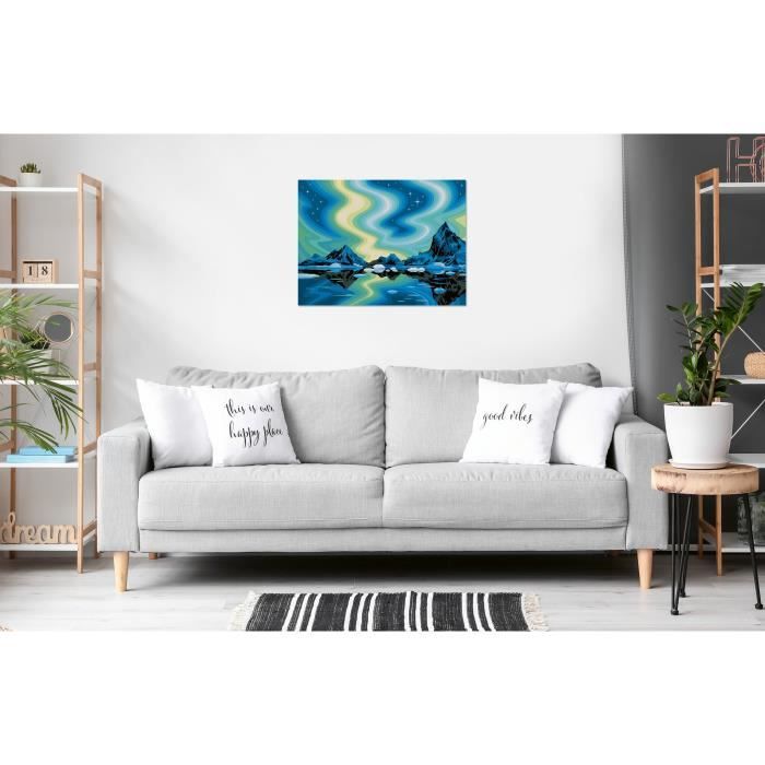 RavensburgerCreArt Canvas 30x40 cmNorthern LightsPaint by numbersAdultRelaxation and creative activityFrom 14 years old23907