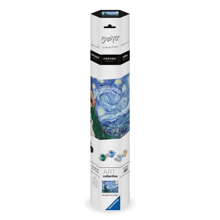 RavensburgerCreArt Canvases 30x40 cmVan Gogh/The Starry NightPainting by numbersAdult-Relaxation and creative activityFrom 14 years old23915