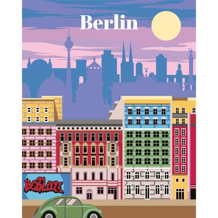 CreArt 24x30 cm Berlin, Adult, Paint by Numbers, 25521, Ravensburger