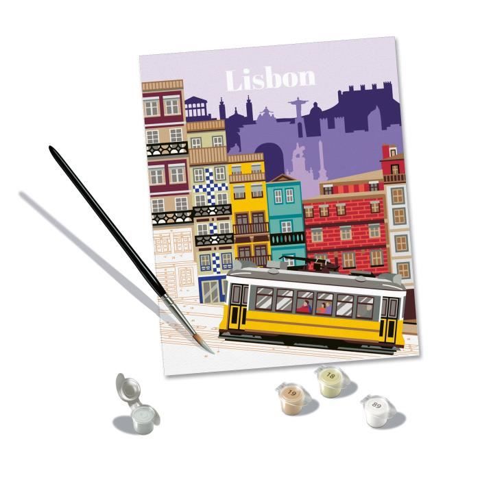 CreArt 24x30 cm Lisbon, Relaxing and creative activity, 25522, Ravensburger