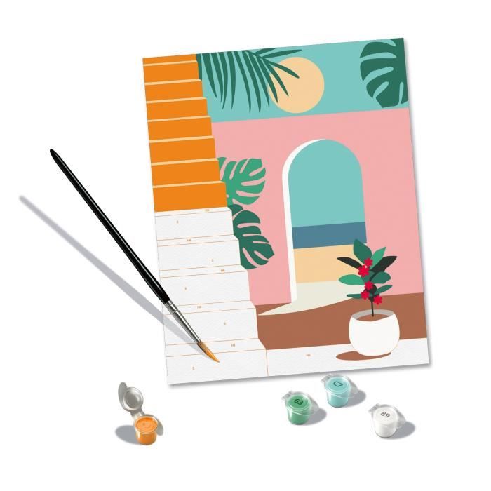 CreArt 24x30 cm Vacation Mode, Adult, Paint by Numbers, 25524, Ravensburger