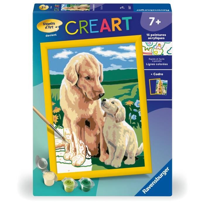 CreArt Kids 18x24cm Motherly Love, Paint by Numbers Kit, Art Number, Ages 7+, 25827, Ravensburger