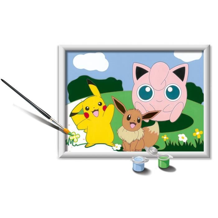 CreArt Kids 18x24cm Pokemon, Paint by Numbers Kit, Ages 7+, 25839, Ravensburger