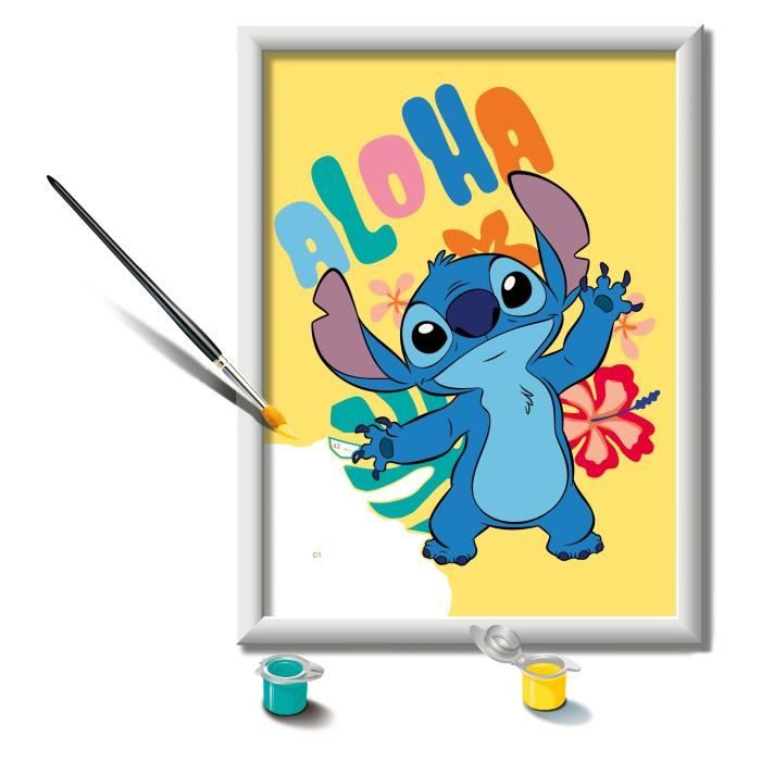 CreArt Kids 18x24cm Stitch, Paint by Numbers Kit, Ages 7+, 25844, Ravensburger