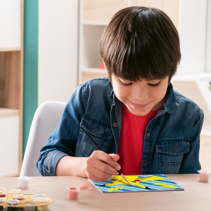 CreArt Kids 18x24cm Pikachu Lightning Bolt, Paint by Numbers Kit, Ages 7+, 25905, Ravensburger