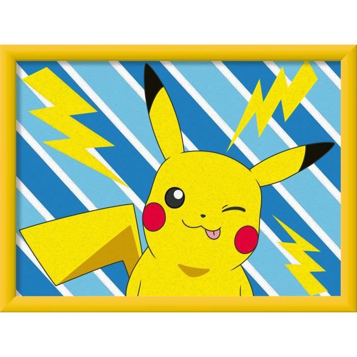 CreArt Kids 18x24cm Pikachu Lightning Bolt, Paint by Numbers Kit, Ages 7+, 25905, Ravensburger