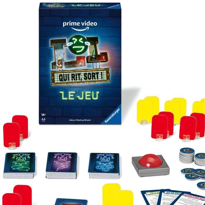 LOL: Who laughs, comes out! Party game for family or friends, From 14 years old, Mixed, 27587, French version, Ravensburger