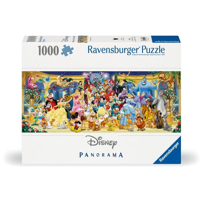 Ravensburger-Puzzle 1000 pieces Panorama-Disney group photo-Adults & children from 14 years old-Premium quality puzzle-12000444