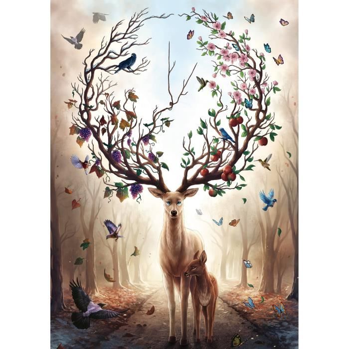 Puzzle 1000 pieces Deer Fantasy, Adults and children from 14 years old, High quality puzzle, 12000459, Ravensburger