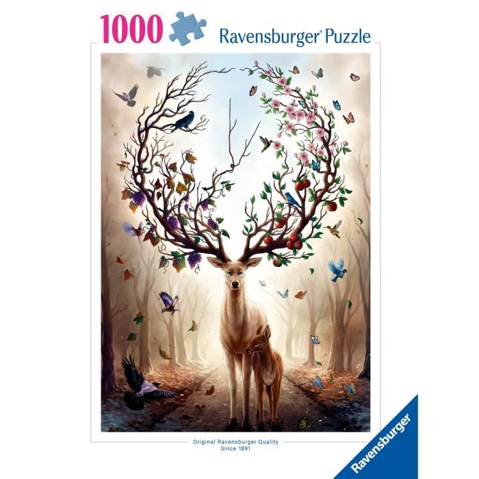 Puzzle 1000 pieces Deer Fantasy, Adults and children from 14 years old, High quality puzzle, 12000459, Ravensburger