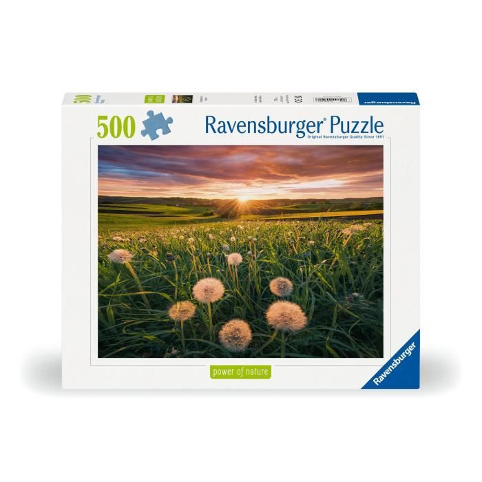 Puzzle 500 pieces Dandelions at dusk, Ages 12 and up, Premium quality puzzle, 12000592, Ravensburger