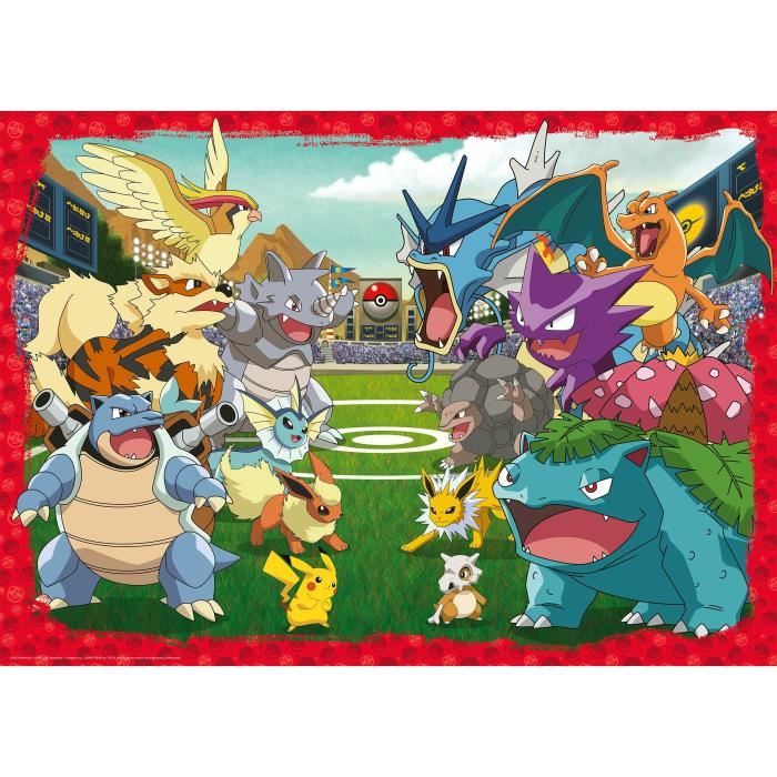 1000 Piece Puzzle Pokémon The Confrontation, Adults and Children from 14 Years Old, Premium Quality Puzzle, 12000628, Ravensburger
