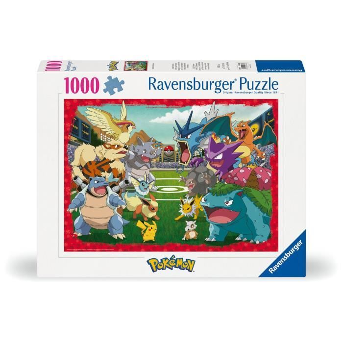 1000 Piece Puzzle Pokémon The Confrontation, Adults and Children from 14 Years Old, Premium Quality Puzzle, 12000628, Ravensburger