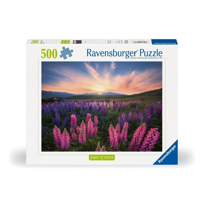 Puzzle 500 pieces Lupins (Nature edition), Ages 12 and up, High quality puzzle, 12000688, Ravensburger