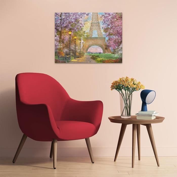 Puzzle 1500 pieces Love in Paris, Adults & Children from 14 years old, Premium quality puzzle 80x60cm, 12000694, Ravensburger