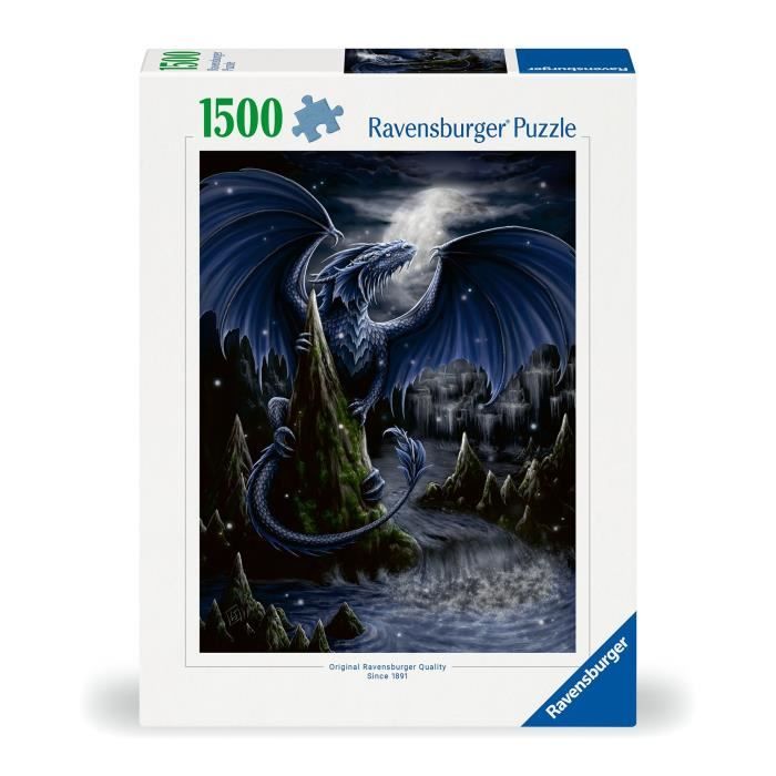 Ravensburger - Puzzle 1500 pieces - The blue dragon - Adults & children from 14 years old - High quality puzzle 80x60cm -12000731