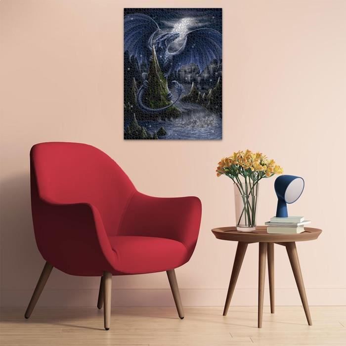 Ravensburger - Puzzle 1500 pieces - The blue dragon - Adults & children from 14 years old - High quality puzzle 80x60cm -12000731