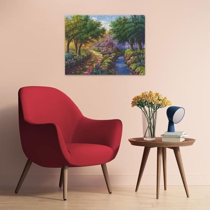 Ravensburger-Puzzle 1500p-Cottage by the river-Adults & children from 14 years-Premium quality puzzle 80x60cm-12000735