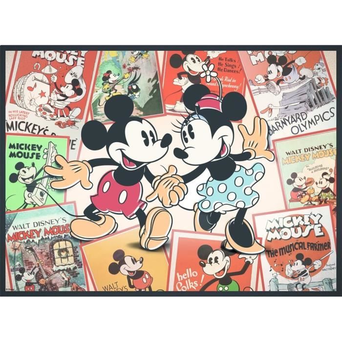 Nathan-Puzzle 500 pieces-Mickey/Disney Memories-Adults and children from 12 years old-Premium quality puzzle-12000969