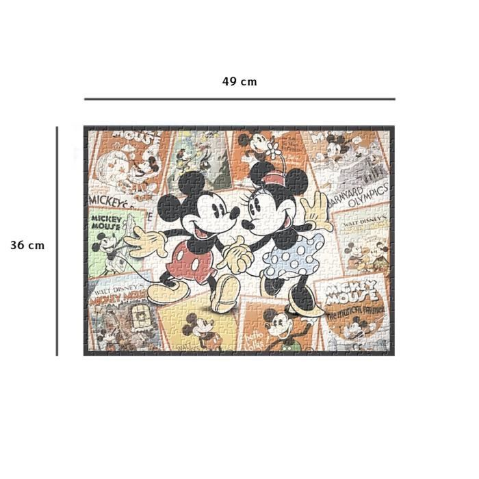 Nathan-Puzzle 500 pieces-Mickey/Disney Memories-Adults and children from 12 years old-Premium quality puzzle-12000969